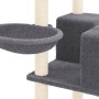 Rascador para gatos con postes de sisal gris oscuro 167 cm de vidaXL, Mobiliario para gatos - Ref: Foro24-171611, Precio: 72,...