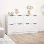 Aparadores 2 unidades madera contrachapada blanco 60x30x70 cm de vidaXL, Aparadores - Ref: Foro24-3115804, Precio: 122,40 €, ...