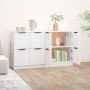 Aparadores 2 unidades madera contrachapada blanco 60x30x70 cm de vidaXL, Aparadores - Ref: Foro24-3115804, Precio: 123,66 €, ...