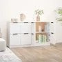Aparadores 2 unidades madera contrachapada blanco 60x30x70 cm de vidaXL, Aparadores - Ref: Foro24-3115804, Precio: 122,40 €, ...