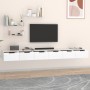 Armarios de pared 2 uds madera contrachapada blanco 102x30x20cm de vidaXL, Estantes y estanterías - Ref: Foro24-3115900, Prec...
