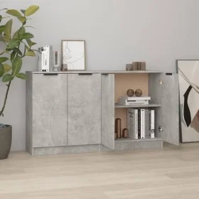 Sideboards 2 Stück betongraues Sperrholz 60x30x70 cm von vidaXL, Sideboards - Ref: Foro24-3115775, Preis: 117,66 €, Rabatt: %