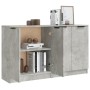 Aparadores 2 uds madera contrachapada gris hormigón 60x30x70 cm de vidaXL, Aparadores - Ref: Foro24-3115775, Precio: 119,89 €...