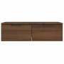 Armarios de pared 2 uds contrachapada marrón roble 68x30x20 cm de vidaXL, Estantes y estanterías - Ref: Foro24-3115899, Preci...