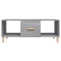 Mesa de centro madera contrachapada gris Sonoma 102x50x40 cm de vidaXL, Mesas de centro - Ref: Foro24-817526, Precio: 55,42 €...
