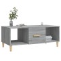 Mesa de centro madera contrachapada gris Sonoma 102x50x40 cm de vidaXL, Mesas de centro - Ref: Foro24-817526, Precio: 55,42 €...