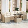 Conjunto de sofá de jardín 8 pcs Beige ratán sintético en Sofás de exterior | Comprar online en Foru.es
