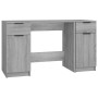 Escritorio con armario lateral madera contrachapada gris Sonoma de vidaXL, Escritorios - Ref: Foro24-3115914, Precio: 148,91 ...