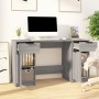 Escritorio con armario lateral madera contrachapada gris Sonoma de vidaXL, Escritorios - Ref: Foro24-3115914, Precio: 148,91 ...