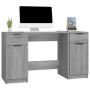 Escritorio con armario lateral madera contrachapada gris Sonoma de vidaXL, Escritorios - Ref: Foro24-3115914, Precio: 148,91 ...