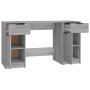 Escritorio con armario lateral madera contrachapada gris Sonoma de vidaXL, Escritorios - Ref: Foro24-3115914, Precio: 148,91 ...
