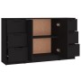 Aparadores 3 piezas madera contrachapada negro de vidaXL, Aparadores - Ref: Foro24-3115837, Precio: 172,45 €, Descuento: %