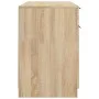Escritorio y armario auxiliar madera contrachapada roble Sonoma de vidaXL, Escritorios - Ref: Foro24-3115910, Precio: 167,96 ...