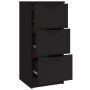 Aparadores 3 piezas madera contrachapada negro de vidaXL, Aparadores - Ref: Foro24-3115837, Precio: 172,45 €, Descuento: %