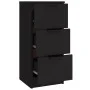 Aparadores 3 piezas madera contrachapada negro de vidaXL, Aparadores - Ref: Foro24-3115837, Precio: 169,62 €, Descuento: %