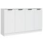 Aparadores 2 uds madera contrachapada blanco 60x30x70 cm de vidaXL, Aparadores - Ref: Foro24-3115772, Precio: 128,84 €, Descu...