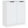 Aparadores 2 uds madera contrachapada blanco 60x30x70 cm de vidaXL, Aparadores - Ref: Foro24-3115772, Precio: 128,84 €, Descu...