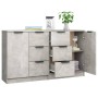 Aparadores 2 uds madera contrachapada gris hormigón 60x30x70 cm de vidaXL, Aparadores - Ref: Foro24-3115791, Precio: 127,57 €...