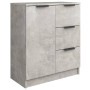 Aparadores 2 uds madera contrachapada gris hormigón 60x30x70 cm de vidaXL, Aparadores - Ref: Foro24-3115791, Precio: 127,57 €...