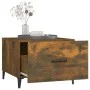 Mesas de centro con patas metal 2 uds roble ahumado 50x50x40 cm de vidaXL, Mesas de centro - Ref: Foro24-817538, Precio: 63,0...