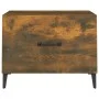 Mesas de centro con patas metal 2 uds roble ahumado 50x50x40 cm de vidaXL, Mesas de centro - Ref: Foro24-817538, Precio: 63,0...