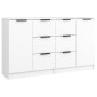 Aparadores 2 uds madera contrachapada blanco 60x30x70 cm de vidaXL, Aparadores - Ref: Foro24-3115788, Precio: 166,71 €, Descu...