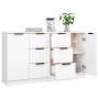 Aparadores 2 uds madera contrachapada blanco 60x30x70 cm de vidaXL, Aparadores - Ref: Foro24-3115788, Precio: 166,71 €, Descu...