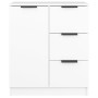 Aparadores 2 uds madera contrachapada blanco 60x30x70 cm de vidaXL, Aparadores - Ref: Foro24-3115788, Precio: 166,71 €, Descu...