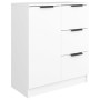 Aparadores 2 uds madera contrachapada blanco 60x30x70 cm de vidaXL, Aparadores - Ref: Foro24-3115788, Precio: 166,71 €, Descu...
