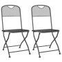 Set de comedor de jardín 3 pzas malla metal expandido antracita de vidaXL, Conjuntos de jardín - Ref: Foro24-3084719, Precio:...