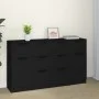 Set de aparador de 3 piezas de madera contrachapada negro de vidaXL, Aparadores - Ref: Foro24-3115821, Precio: 170,59 €, Desc...