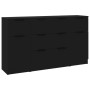 Set de aparador de 3 piezas de madera contrachapada negro de vidaXL, Aparadores - Ref: Foro24-3115821, Precio: 173,44 €, Desc...