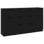 Set de aparador de 3 piezas de madera contrachapada negro de vidaXL, Aparadores - Ref: Foro24-3115821, Precio: 170,59 €, Desc...