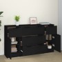 Set de aparador de 3 piezas de madera contrachapada negro de vidaXL, Aparadores - Ref: Foro24-3115821, Precio: 173,44 €, Desc...