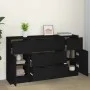 Set de aparador de 3 piezas de madera contrachapada negro de vidaXL, Aparadores - Ref: Foro24-3115821, Precio: 170,59 €, Desc...