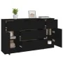 Set de aparador de 3 piezas de madera contrachapada negro de vidaXL, Aparadores - Ref: Foro24-3115821, Precio: 170,59 €, Desc...