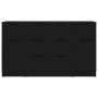 Set de aparador de 3 piezas de madera contrachapada negro de vidaXL, Aparadores - Ref: Foro24-3115821, Precio: 173,44 €, Desc...
