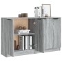 Aparadores 2 uds madera contrachapada gris Sonoma 60x30x70 cm de vidaXL, Aparadores - Ref: Foro24-3115778, Precio: 134,59 €, ...