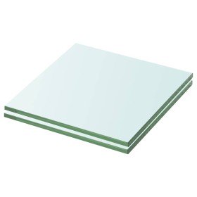 Estantes 2 unidades panel de vidrio transparente 20x15 cm en Estanterías | Comprar online en Foru.es