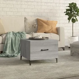 Coffee table with sonoma gray metal legs 50x50x40 cm by vidaXL, Coffee table - Ref: Foro24-817539, Price: 52,07 €, Discount: %