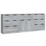 Sonoma Gray Plywood 3-Piece Sideboard by vidaXL, Sideboards - Ref: Foro24-3115802, Price: 236,20 €, Discount: %