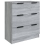 Aparador de 3 piezas madera contrachapada gris Sonoma de vidaXL, Aparadores - Ref: Foro24-3115802, Precio: 241,27 €, Descuent...
