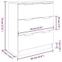 Sonoma Gray Plywood 3-Piece Sideboard by vidaXL, Sideboards - Ref: Foro24-3115802, Price: 236,20 €, Discount: %