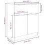 Sonoma Gray Plywood 3-Piece Sideboard by vidaXL, Sideboards - Ref: Foro24-3115802, Price: 236,20 €, Discount: %