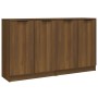 Aparadores 2 uds madera contrachapada roble marrón 60x30x70 cm de vidaXL, Aparadores - Ref: Foro24-3115779, Precio: 141,36 €,...