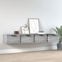Armarios de pared 2 uds contrachapada gris Sonoma 68x30x20 cm de vidaXL, Estantes y estanterías - Ref: Foro24-3115898, Precio...