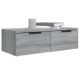 Armarios de pared 2 uds contrachapada gris Sonoma 68x30x20 cm de vidaXL, Estantes y estanterías - Ref: Foro24-3115898, Precio...