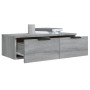 Armarios de pared 2 uds contrachapada gris Sonoma 68x30x20 cm de vidaXL, Estantes y estanterías - Ref: Foro24-3115898, Precio...