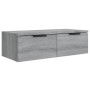 Armarios de pared 2 uds contrachapada gris Sonoma 68x30x20 cm de vidaXL, Estantes y estanterías - Ref: Foro24-3115898, Precio...