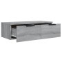 Armarios de pared 2 uds contrachapada gris Sonoma 68x30x20 cm de vidaXL, Estantes y estanterías - Ref: Foro24-3115898, Precio...